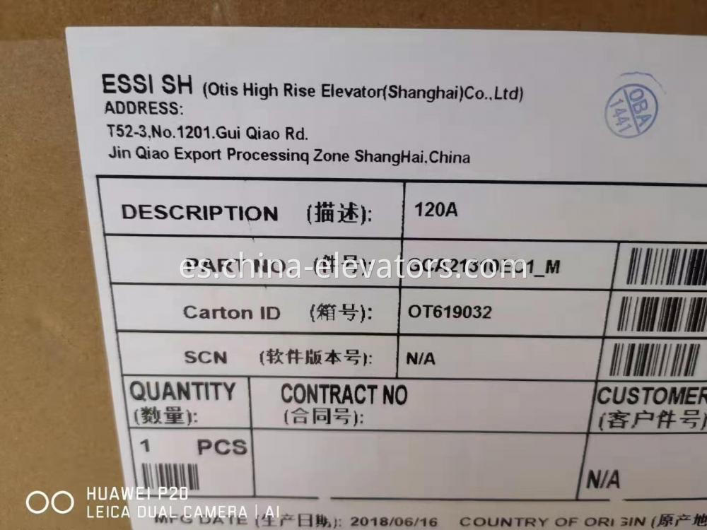 OTIS Elevador OVFR02B-412 Inversor GCA21310EC1_M OTIS Elevator OVFR02B-412 Inverter GCA21310EC1_M